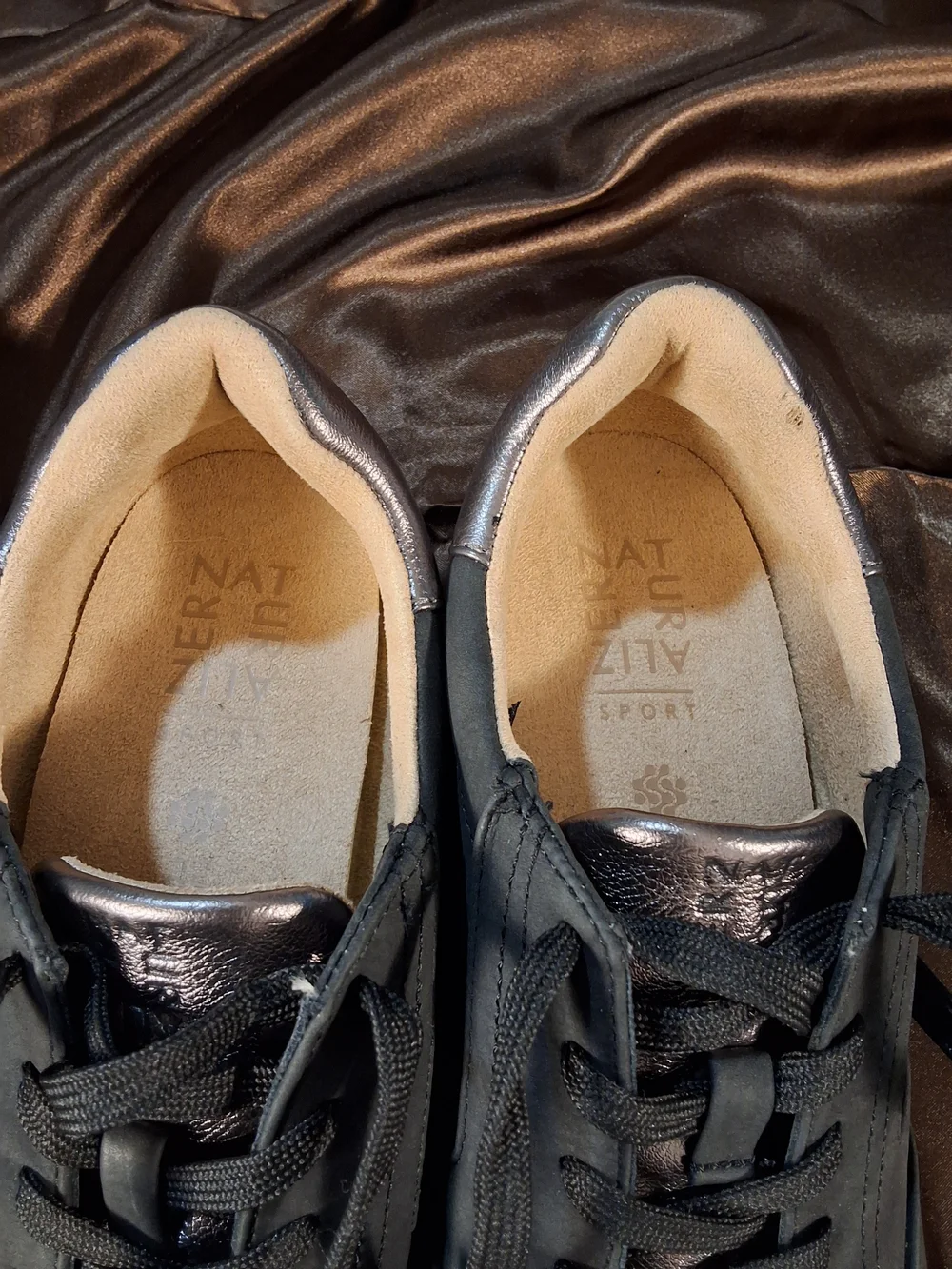 Naturalizer Sport Black Comfort Lace Up Sneakers Size 8M